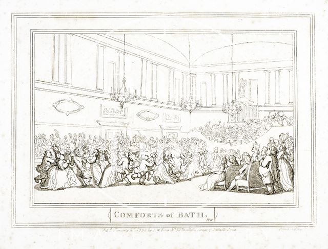 Comforts of Bath, Plate 10. The Upper Assembly Rooms 1798