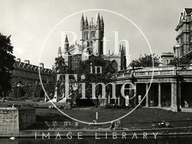 Parade Gardens and Bath Abbey c.1960?