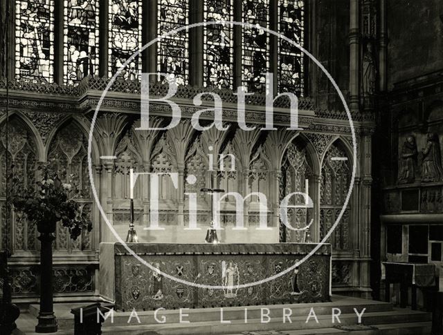 Interior of Bath Abbey 1950s