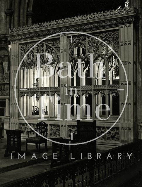 Interior of Bath Abbey 1950s