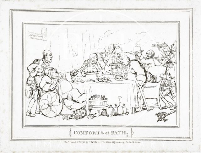 Comforts of Bath, Plate 9. The Upper Assembly Rooms 1798