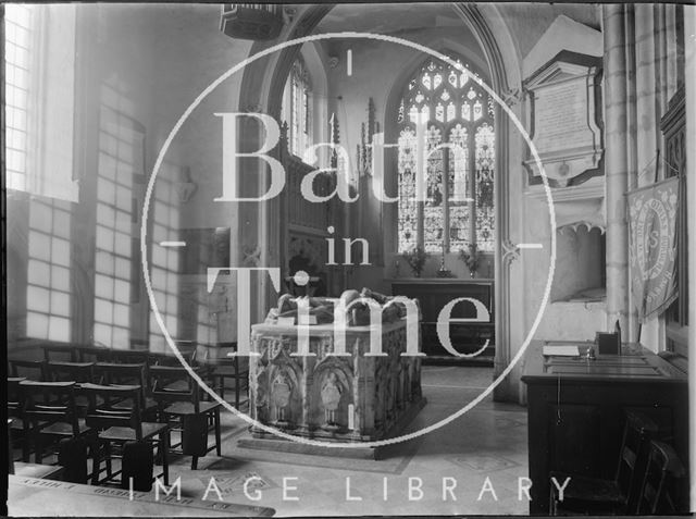 Interior of the Church of St. Mary, Yatton, Somerset c.1930