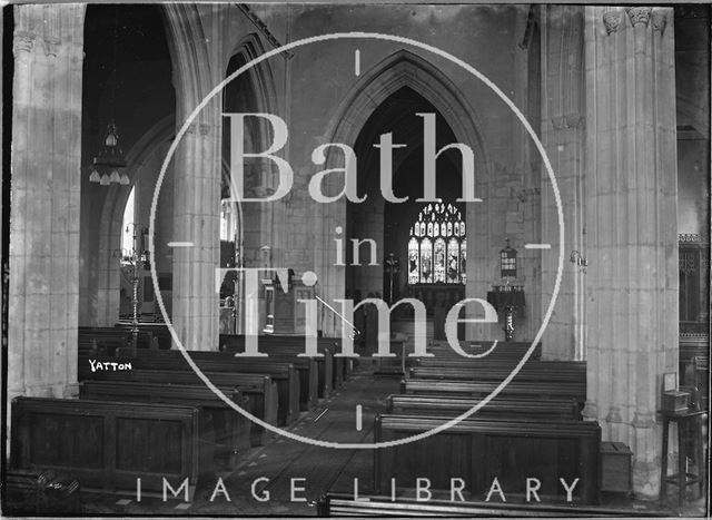 Interior of the Church of St. Mary, Yatton, Somerset c.1937