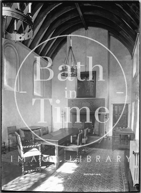 Interior of Horton Court, Gloucestershire c.1930