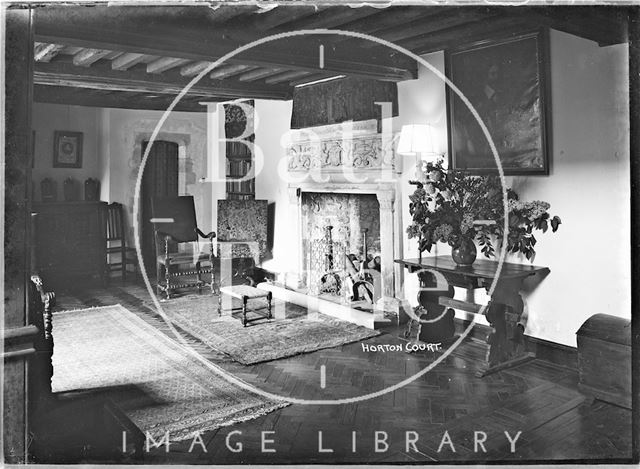 Interior of Horton Court, Gloucestershire c.1930