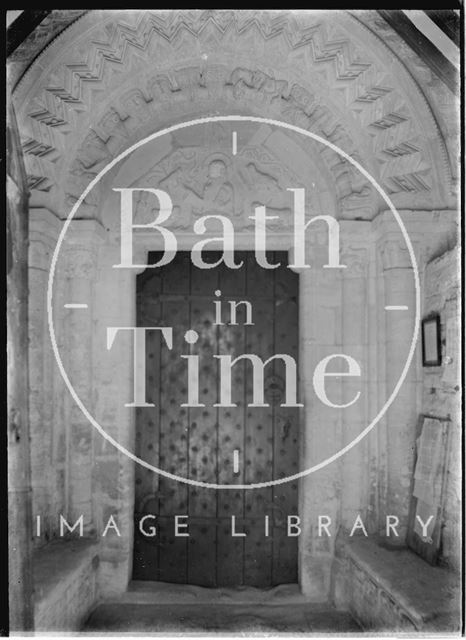 Norman Doorway, St. John the Evangelist Church, Elkstone, Gloucestershire c.1934