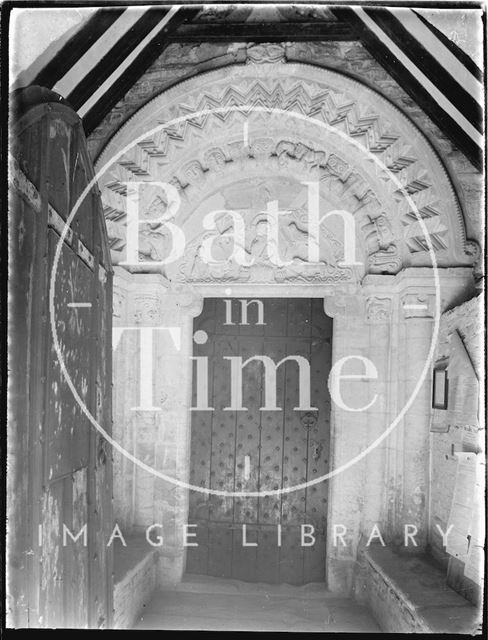 Norman Doorway, St. John the Evangelist Church, Elkstone, Gloucestershire c.1934