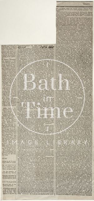 A detailed account of the inauguration of the New Corn Market, Bath 1855