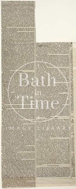 A detailed account of the inauguration of the New Corn Market, Bath 1855