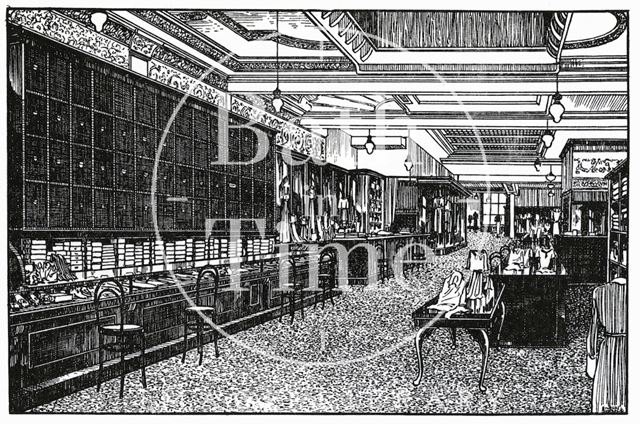 Publicity illustrations for Jolly's, Milsom Street, Bath c.1930