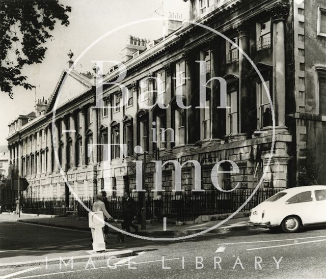 The north side of Queen Square, Bath 1973