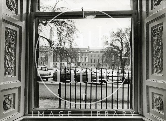 View through a window on the west side of Queen Square 1966