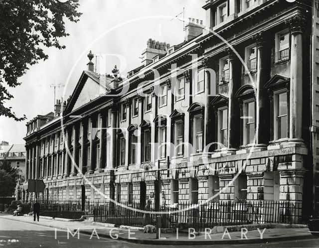 The north side of Queen Square, Bath c.1960