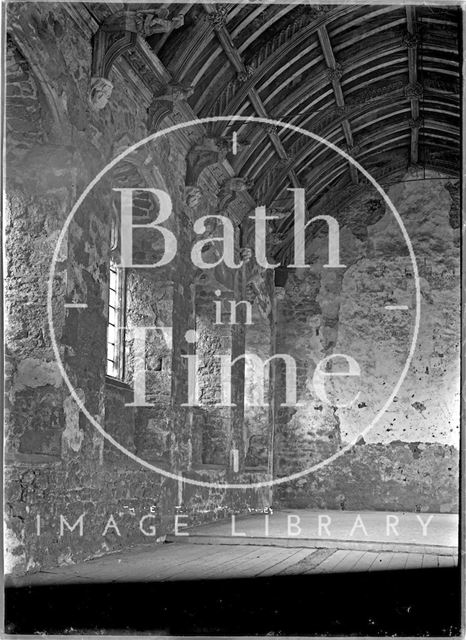 Interior of Cleeve Abbey near Washford, Somerset c.1930