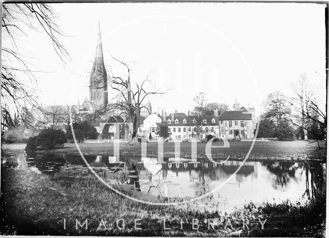 View of Salisbury Cathedral, Wiltshire c.1930