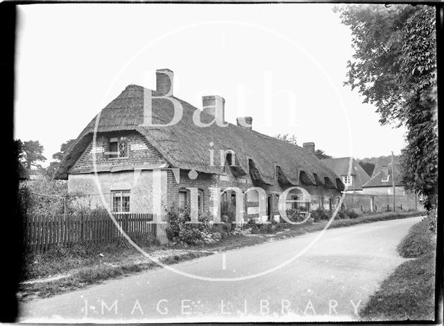 Thatched cottages, Tidworth, Wiltshire c.1930