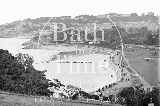 View of Clevedon and pier, Somerset c.1930 - detail