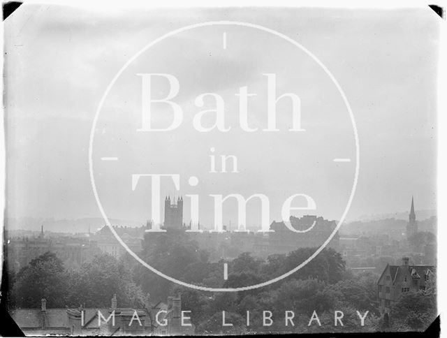 View of Bath Abbey from Sydney Buildings c.1910