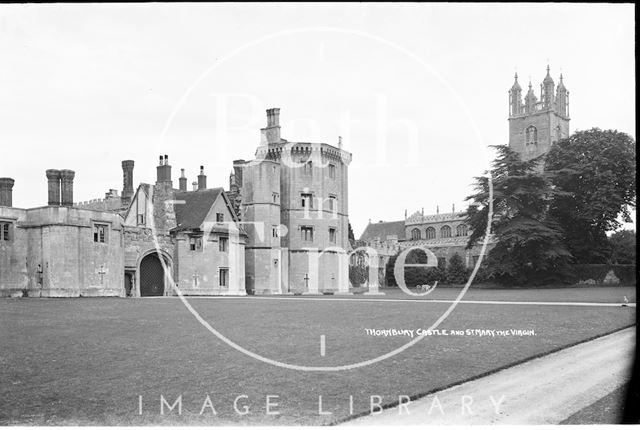 Thornbury Castle and Church of St. Mary the Virgin, Gloucestershire c.1930