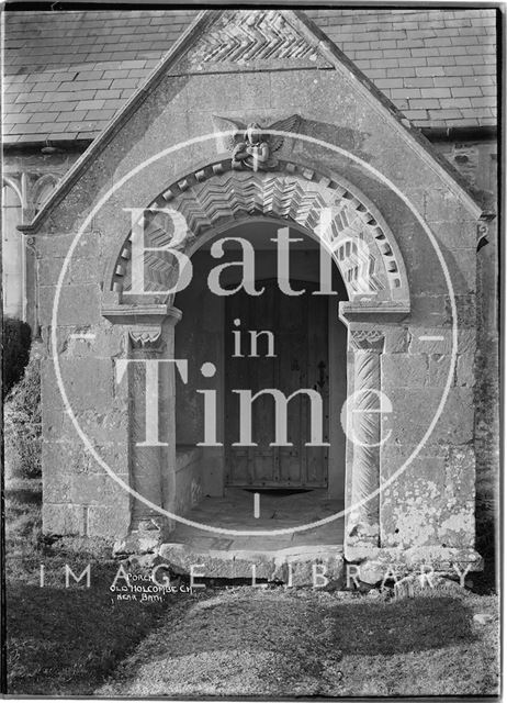 Porch, St. Andrew's Old Church, Holcombe, Somerset 1938