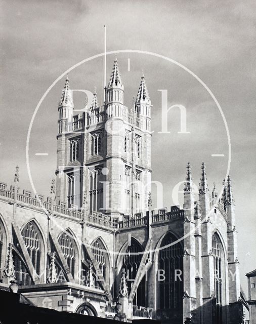 Bath Abbey from the southwest c.1973