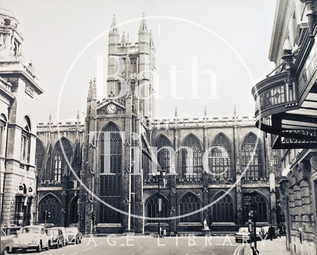 Bath Abbey from the north c.1973