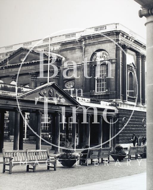 The Colonnade and Pump Room entrance, Bath c.1973