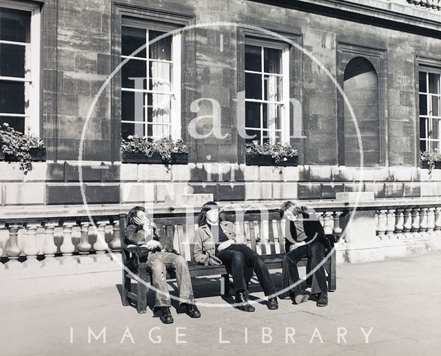 Dozing in the sun, Kingston Parade, Bath c.1973