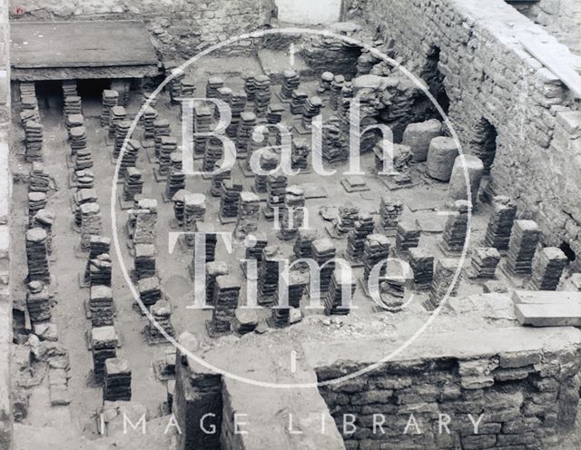 Roman Hypocaust, Roman Baths, Bath c.1973