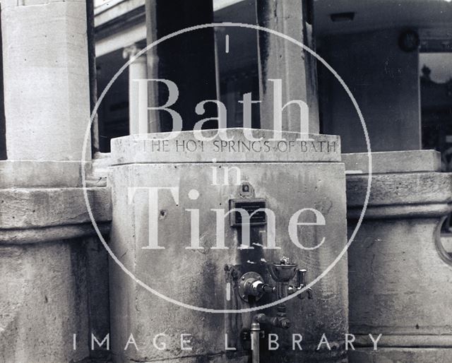 Close up of the Mineral Fountain, Bath Street, Bath c.1973