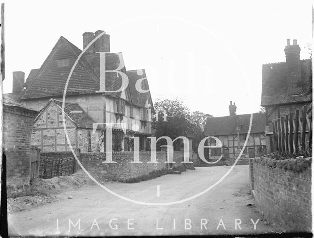 Memorial and timber framed houses, East Hagbourne, Oxfordshire c.1930