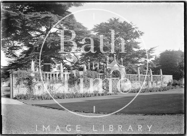 An unidentified ornate garden wall 1937