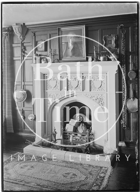 Fireplace, in the dining room of Frocester Court, Gloucestershire 1938