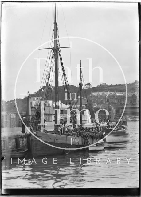 Fishing boat at Brixham, Devon c.1930