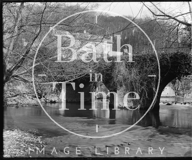 The bridge at Iford Manor, Wiltshire c.1900