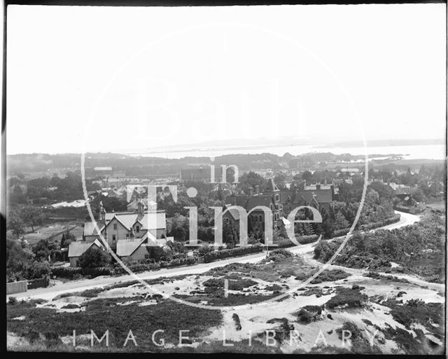 View over Parkstone and Poole Harbour from Constitution Hill, Dorset c.1900