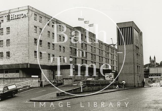 The Hilton Hotel and ventilation shaft, Bath 1988