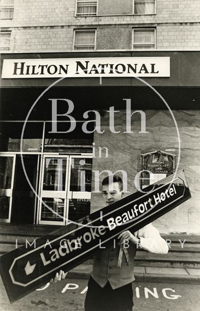 Rebranding the Beaufort to the Hilton Hotel, Walcot Street, Bath 1988