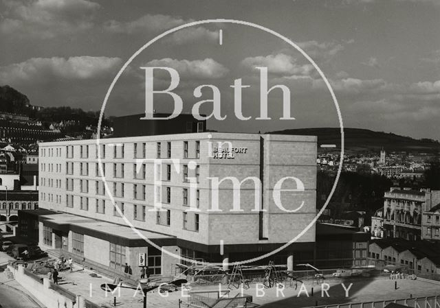 The Beaufort Hotel, Walcot Street, looking north, Bath c.1973