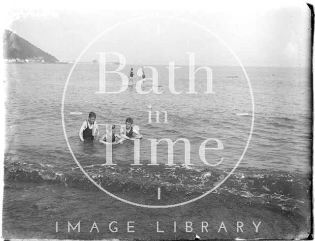 Bathing at Minehead, Somerset 1926