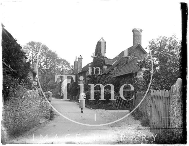 A village street in the Minehead area, Somerset 1930