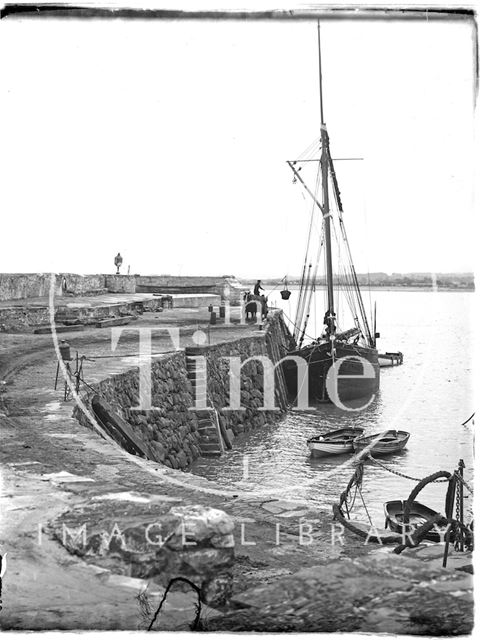 Quayside at Minehead, Somerset 1931