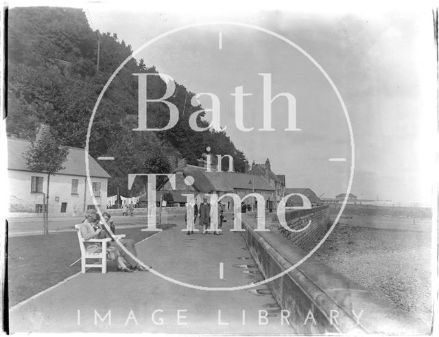 The seafront at Minehead, Somerset 1927