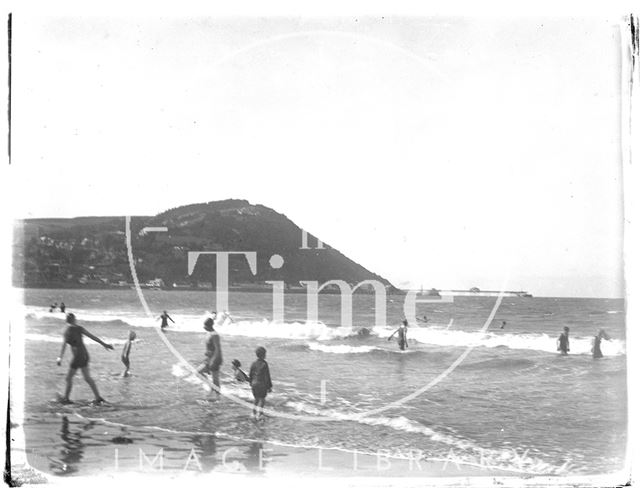 Bathing at Minehead, Somerset 1927