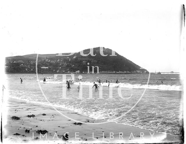 Bathing at Minehead, Somerset 1927