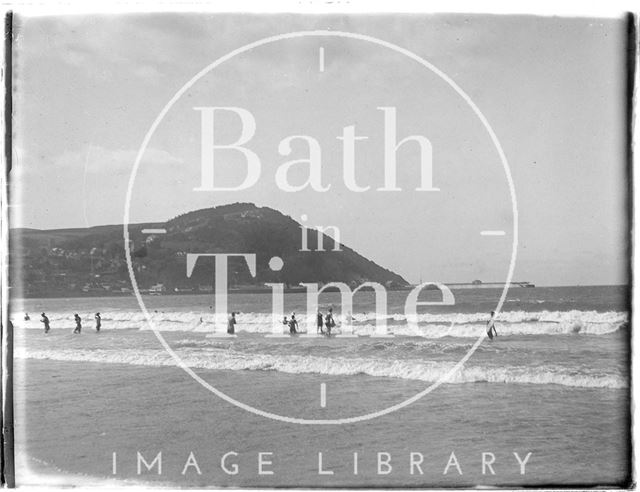 Bathing at Minehead, Somerset 1927