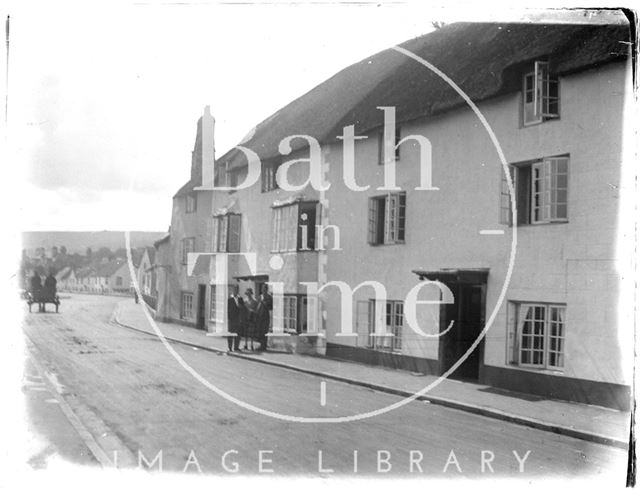 Seafront cottages on Quay Street, Minehead, Somerset 1927