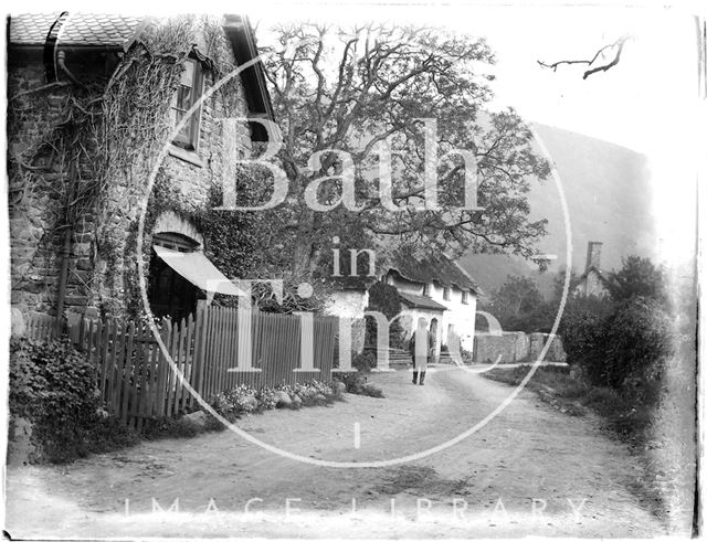 Village scene near Minehead, Somerset c.1926-1930