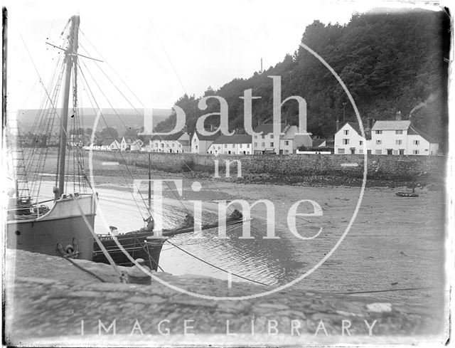 View of Quay Street from the quay, Minehead, Somerset 1926