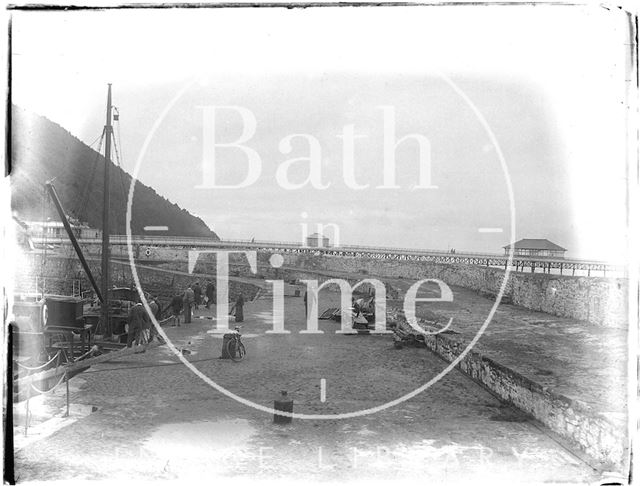 Quay and pier, Minehead, Somerset 1926